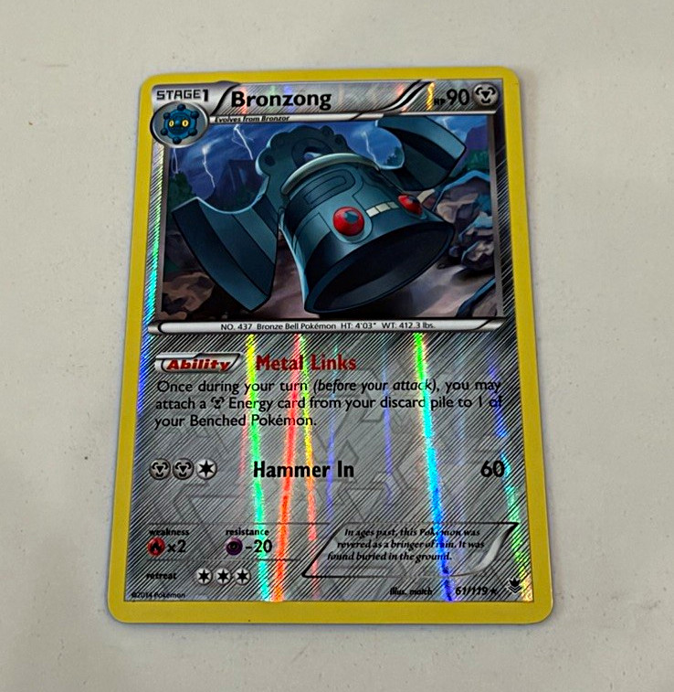 The Pokemon Company Bronzong 61/119 XY Phantom Forces Holo Rare English HP 90