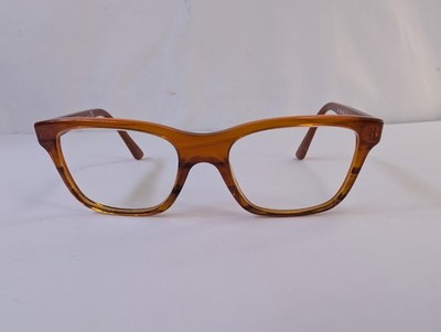 Ray-Ban Junior RY1536 3732 Kids Eyeglasses Frames Only Amber Brown Cat-Eye 46mm