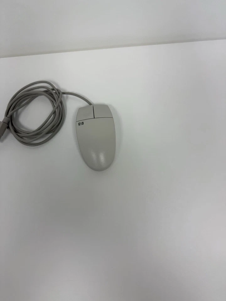 Vintage HP Gray PS/2 Trackball Mouse 2 Button Wired 5182-8864 M-S34 - Image 4 of 4