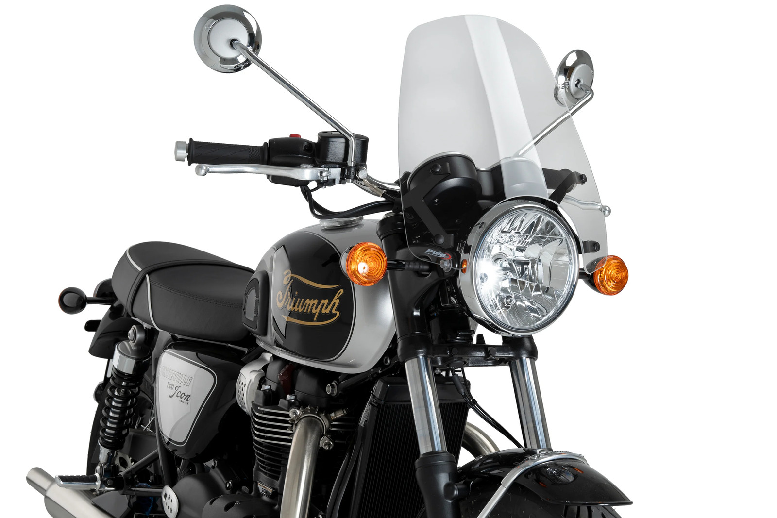 Puig Touring Screen | Clear | Triumph Bonneville T100/T120