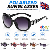 Fashion Polarized Women’s Ladies Designer Shades Oversized Sunglasses UV400 UK