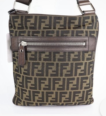 Authentic Fendi Zucca Vintage Messenger Bag