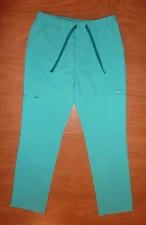 FIGS Cairo Cargo Scrub Pants Men's Size S Small Tall Aqua Color Style 1000200