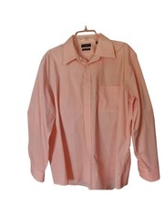 Lauren Ralph Lauren Orange Ginham Plaid Dress Shirt with Classic Collar Sz XL