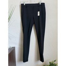 NWT Express Mid Rise Skinny Dress Pants Black Stretch Career Office Size 8R