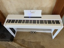 Glarry 88 Keys Full Weighted Hammer Keyboards Electric Piano White