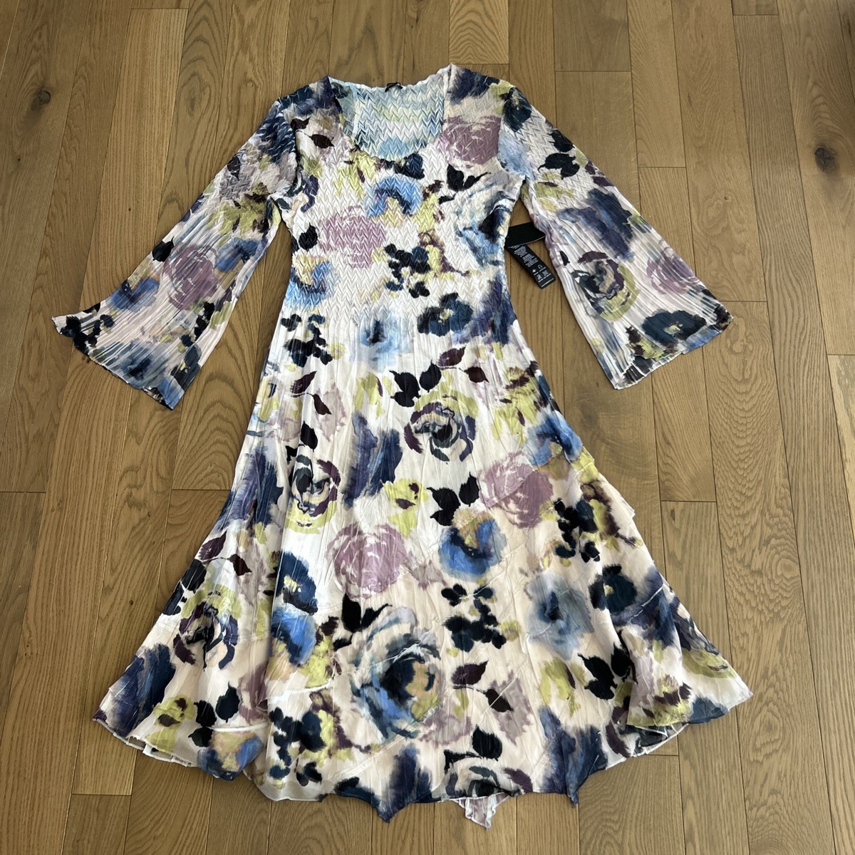 sachin and babi light blue dress Dolce & Gabbana Kids' Chiffon Dress With Rose Print