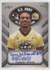 2017 Leaf Metal US Army All-American Bowl Silver 4/25 Earnest Brown IV Auto ni4