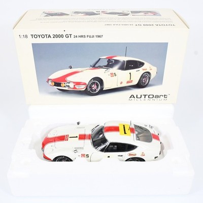 AUTOart Millennium 1/18 Toyota 2000GT 24HRS Fuji 1967 #1 Diecast Collectible Car