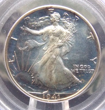 1941 Proof Walking Liberty SILVER Half Dollar 50c PCGS PR65 #942 Gem PROOF ECC&C