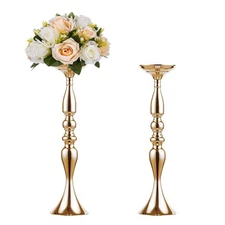 Metallic Vase Centerpiece Stand 2Pcs for Wedding Table Centerpiece Flower Arr...