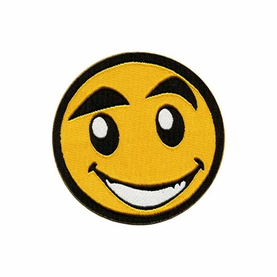 Aufnäher Patch Smile Zum Aufkleben Für Stoffe - Bild 1 von 2