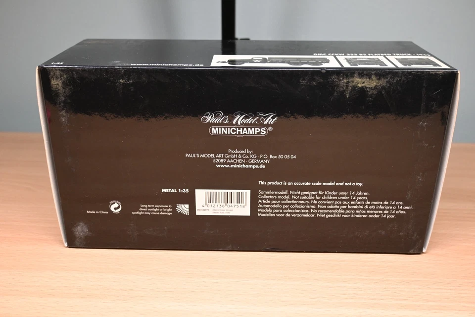 Camión Minichamps GMC CCKW 353 B2 1943 plataforma plana escala 1:35 Foto 2 de 4