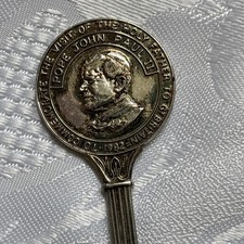 Vintage Spoon Visit of Pope John Paul II visit to Britain June 1982 Religious 