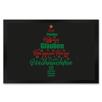 Christbaum FußMatte XXL In 50X75 Cm Mit Spruch Frohe Weihnachten Und Gutes