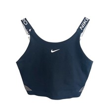 Nike Pro Dri Fit Black Crop Sports Bra Tank Top Women's Size S DD6450 010