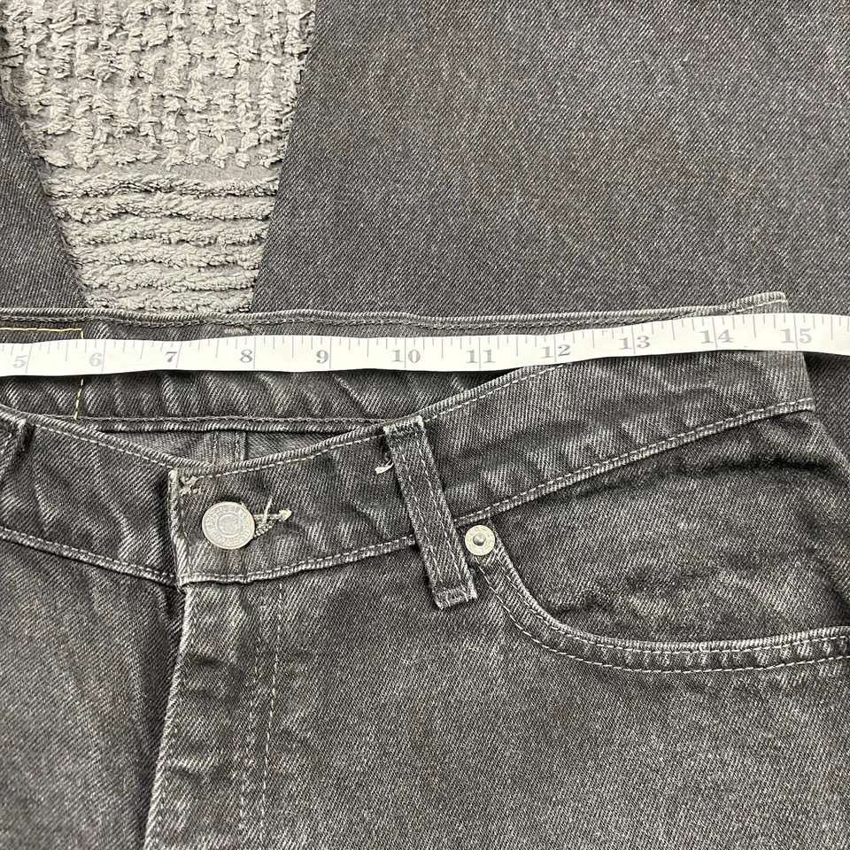 Pantalones de mezclilla vintage Levi’s 512 para hombre 30x28 calce ajustado pierna recta negros lavados hechos en EE. UU. Foto 4 de 4