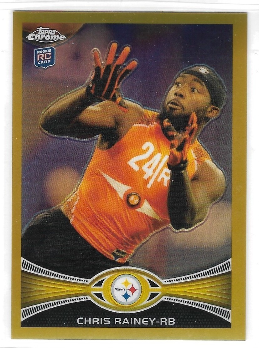 Chris Rainey Topps Chrome #53 Gold Refractor