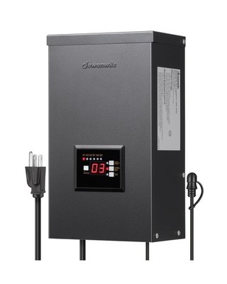 DEWENWILS 600W Low Voltage Landscape Transformer, 6 Independent Outputs, Outd...