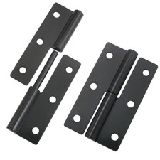 Lift-Off Hinge 2PCS 2.5Inch /62mm Black Right Handedness Mini 304 Stainless S...