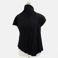 John Lewis x A.W.A.K.E. Mode Black Pleated Asymmetric Top Size 14 BNWT RRP £169