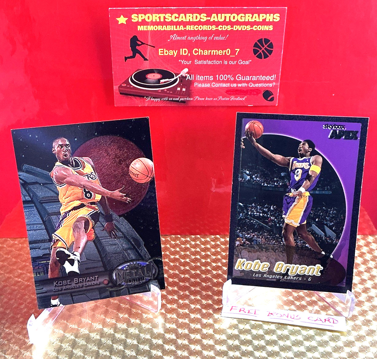 1997-98 METAL UNIVERSE KOBE BRYANT LA LAKERS #81 /FREE SHIP +FREE CARD