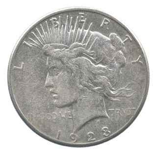 Better 1923 S Peace Silver Dollar 90% US Coin 030