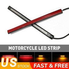 2 Flexible Motorcycle Led Strip 48led Brake Stop Turn Signals Running Tail Light 2 Flexible Motorcycle Led Strip 48led Brake Stop Turn Signals Running Tail Light