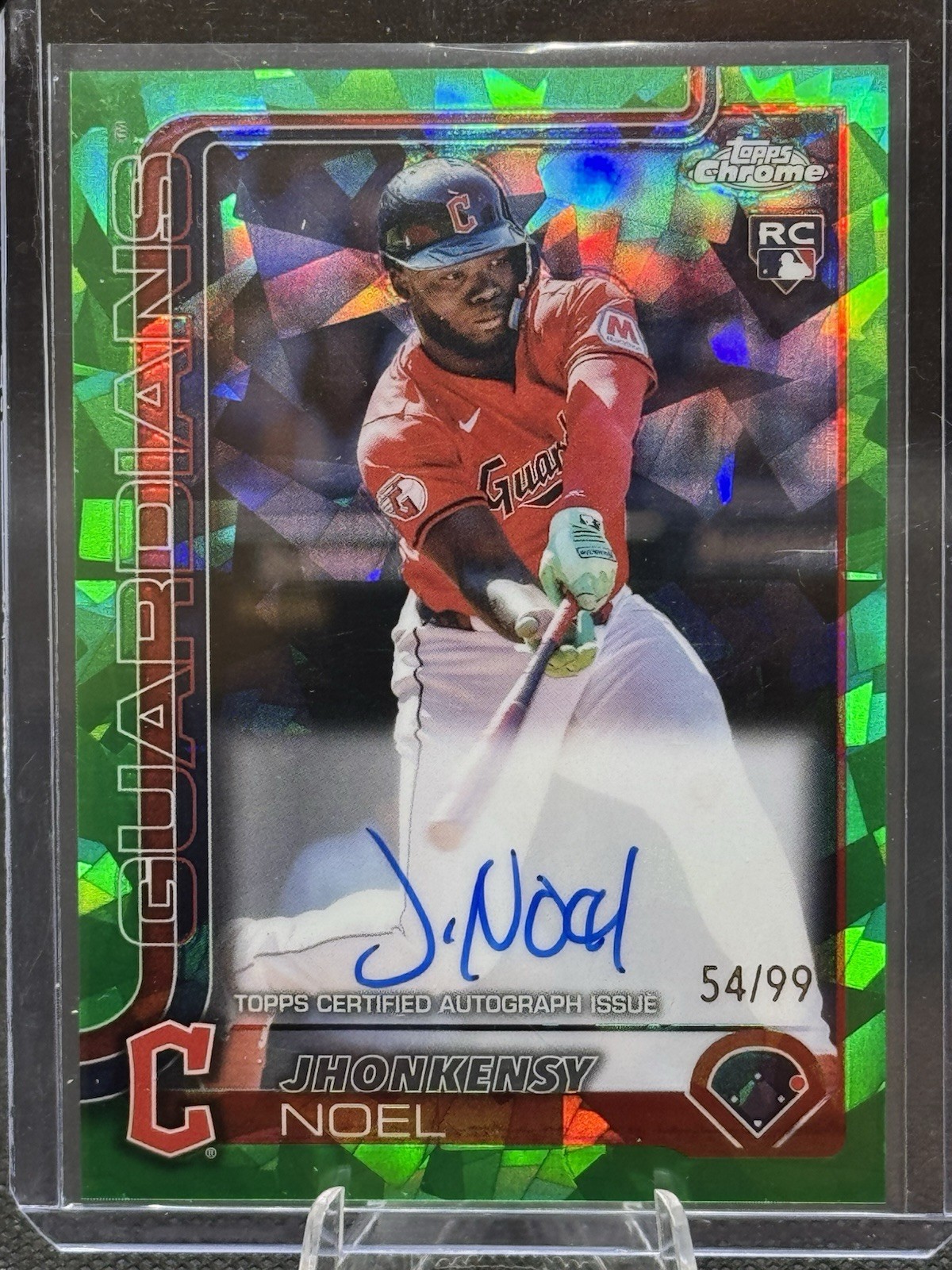 2025 Topps Chrome Sapphire - Jhonkensy Noel (RC) - Green Sapphire Auto - 54/99