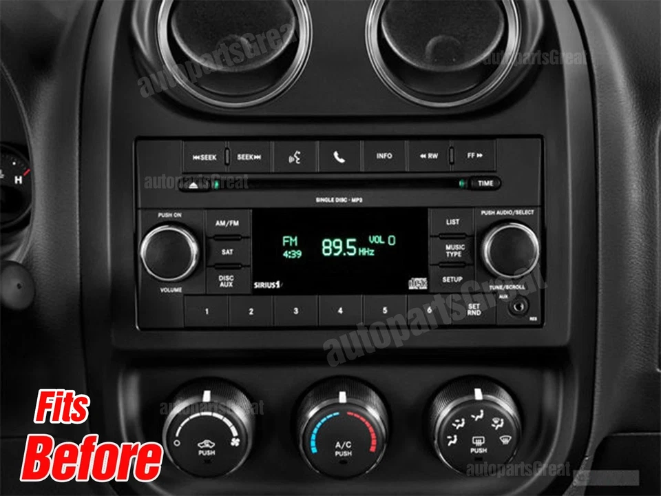 Rádio de carro Android 13 Navi BT para Jeep Patriot 2009 2010 2011 2012-2016 player 7" - Imagem 3 de 4