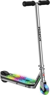 Razor Electric Tekno Electric Scooter Speeds up to 7.5mph Multi-Color LED light