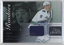 2015 Upper Deck Fleer Showcase Flair Row 0 Rookies Materials Jake Virtanen 0a7