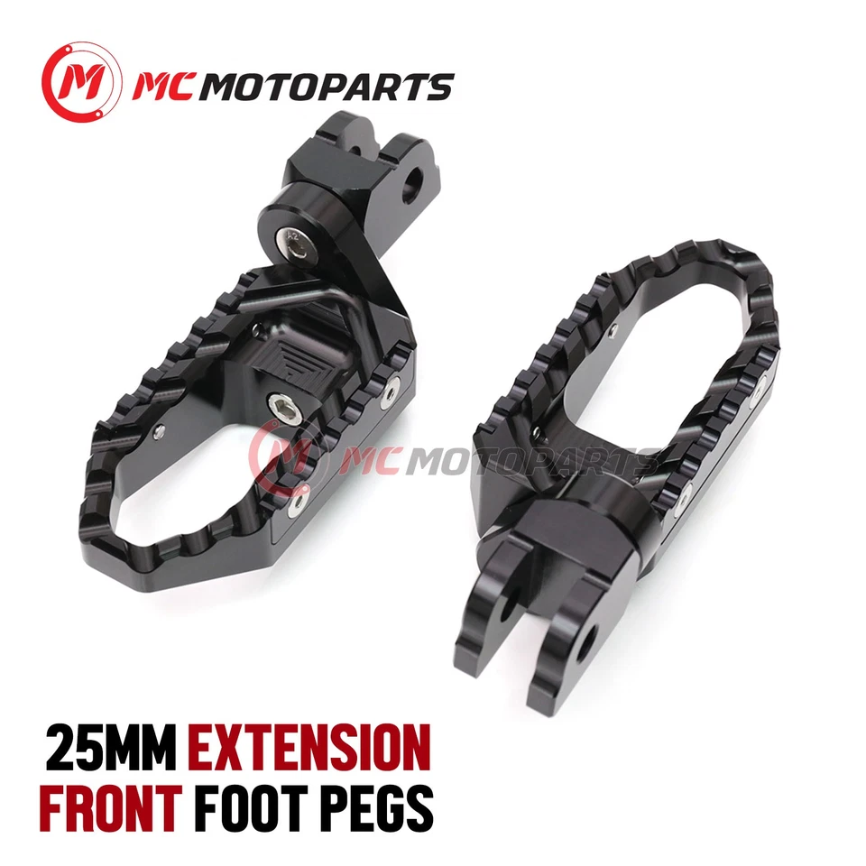 Para Triumph Daytona 675 R 2006-2012 1 pulgada delanteras rebajadoras anchas estriberas de piloto Foto 4 de 4