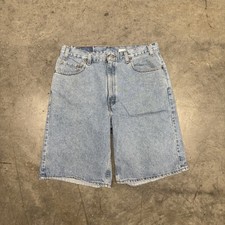 Vintage Levi  s 550 Relaxed Baggy Jorts Light Wash Y2K 32 12  Denim Shorts
