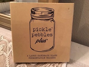 New MasonTops PICKLE PEBBLES Plus+ Large Wide Mouth Fermentation Weights, 4-Pack