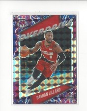 2020-21 Panini Mosaic Overdrive Prizm #23 Damian Lillard Blazers