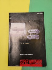 SNES Console System Instruction Manual Only Super Nintendo sns-usa-1