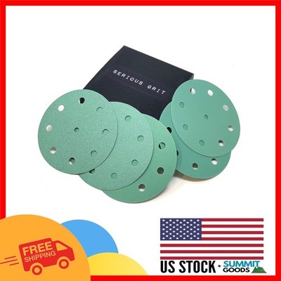 Versatile 50-Pack 5-Inch Sanding Discs - Hook & Loop with Anti-Clog Feature