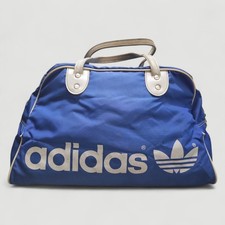 Adidas Art 41971 Duffle Gym Bag 70s 80s Vintage Blue Borsone Made In Taiwan