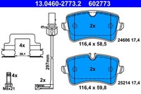 ATE Bremsbelagsatz Scheibenbremse 13.0460-2773.2 FüR Audi A8 4H8 4HL 4HC 4H2 D4