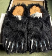 Bravest Studios Bear Claw Mules Black Size 9 Brand New In Box