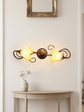 Plafoniera classica in ferro battuto a 2 luci coll. Giovy