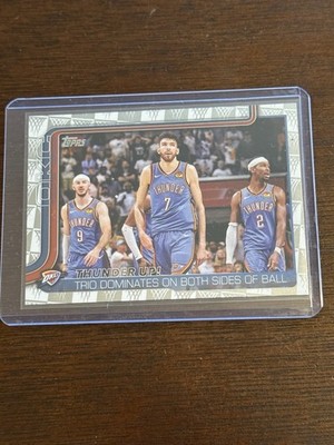 2025-26 Topps Basketball Hoops Border Parallel OKC Thunder