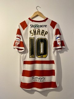 Doncaster Rovers Football Shirt 10/11 Home SHARP 10 Mens Medium