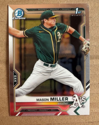 MASON MILLER - 2021 1st Bowman Chrome Draft #BDC-85    FS  Qty