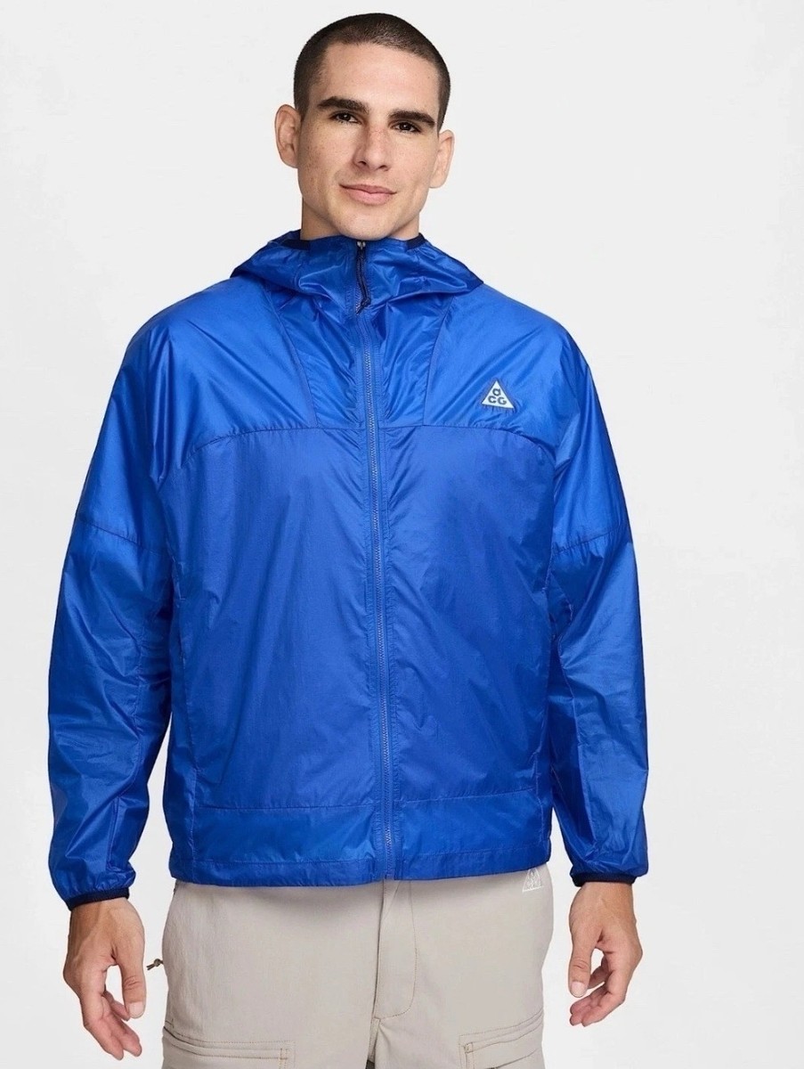 ジャケット・アウター Nike ACG/ Windproof Cinder Jacket Nike ACG Cinder Cone Windproof Jacket Mens Medium Blue DB0978-480