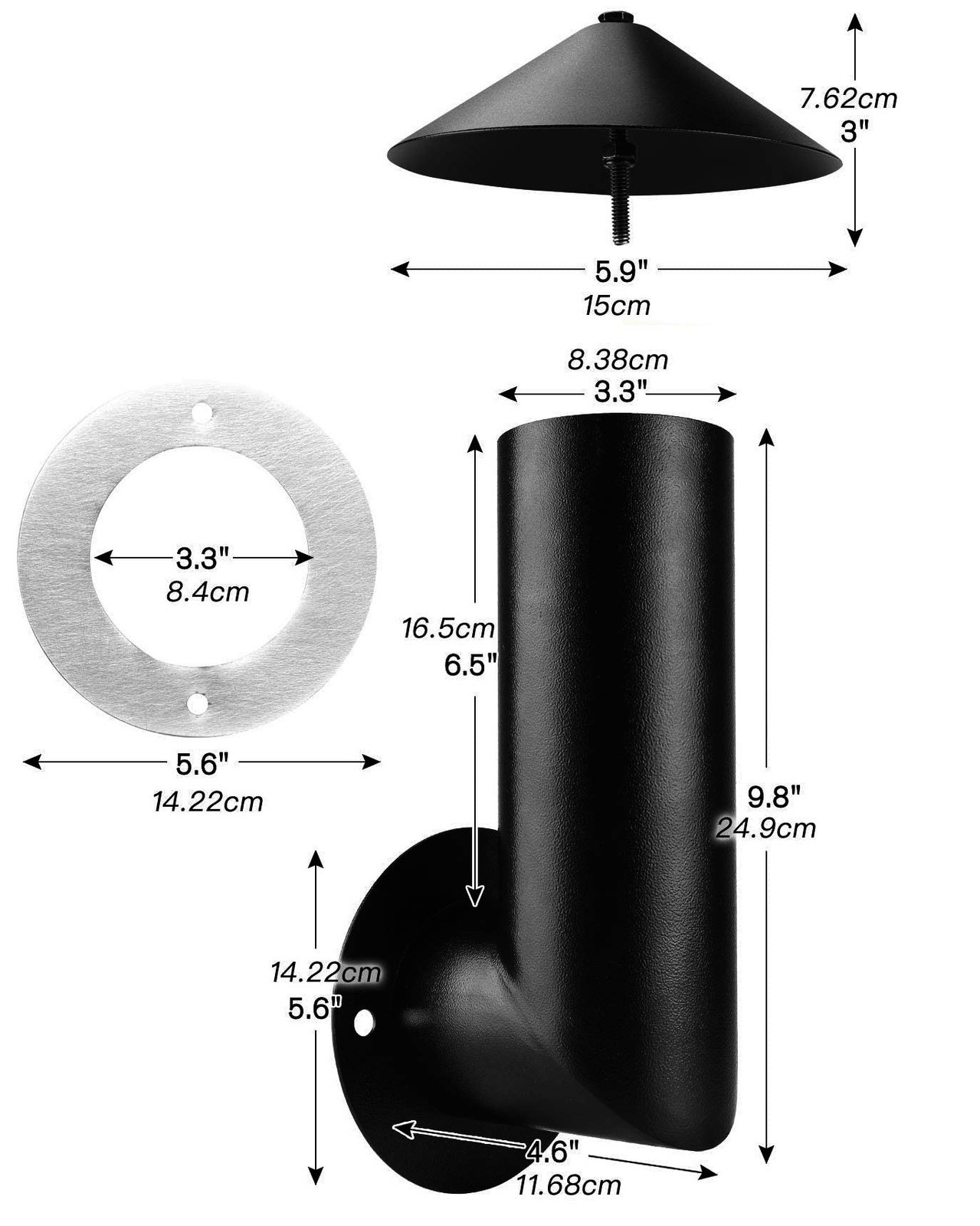 Smoke Stack with Gasket Replacment for Traeger, Pit Boss, Camp Chef and Other...