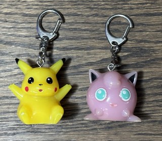 Pokémon Keyrings Keychains Pikachu Jigglypuff Vintage Tomy Official Nintendo