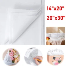 500 Sheets White Tissue Paper Bulk 14" x 20" 20" x 30" Gift Wrapping Packing 