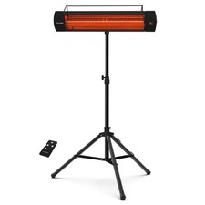 1500W Electric Infrared Patio Heater 120V IP65 Wall/Tripod Standing for Outdoor
